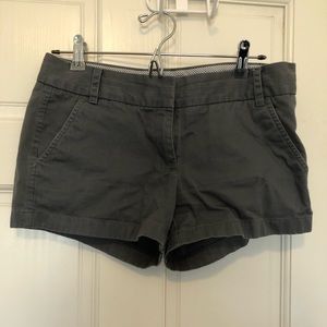 J Crew size 2 chino shorts grey